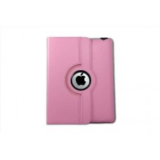 Baby Pink PU Leather 360 Degree Rotating Case Cover Stand For iPad 2 New, iPad 3, & iPad 4 With Wake & Sleep Function